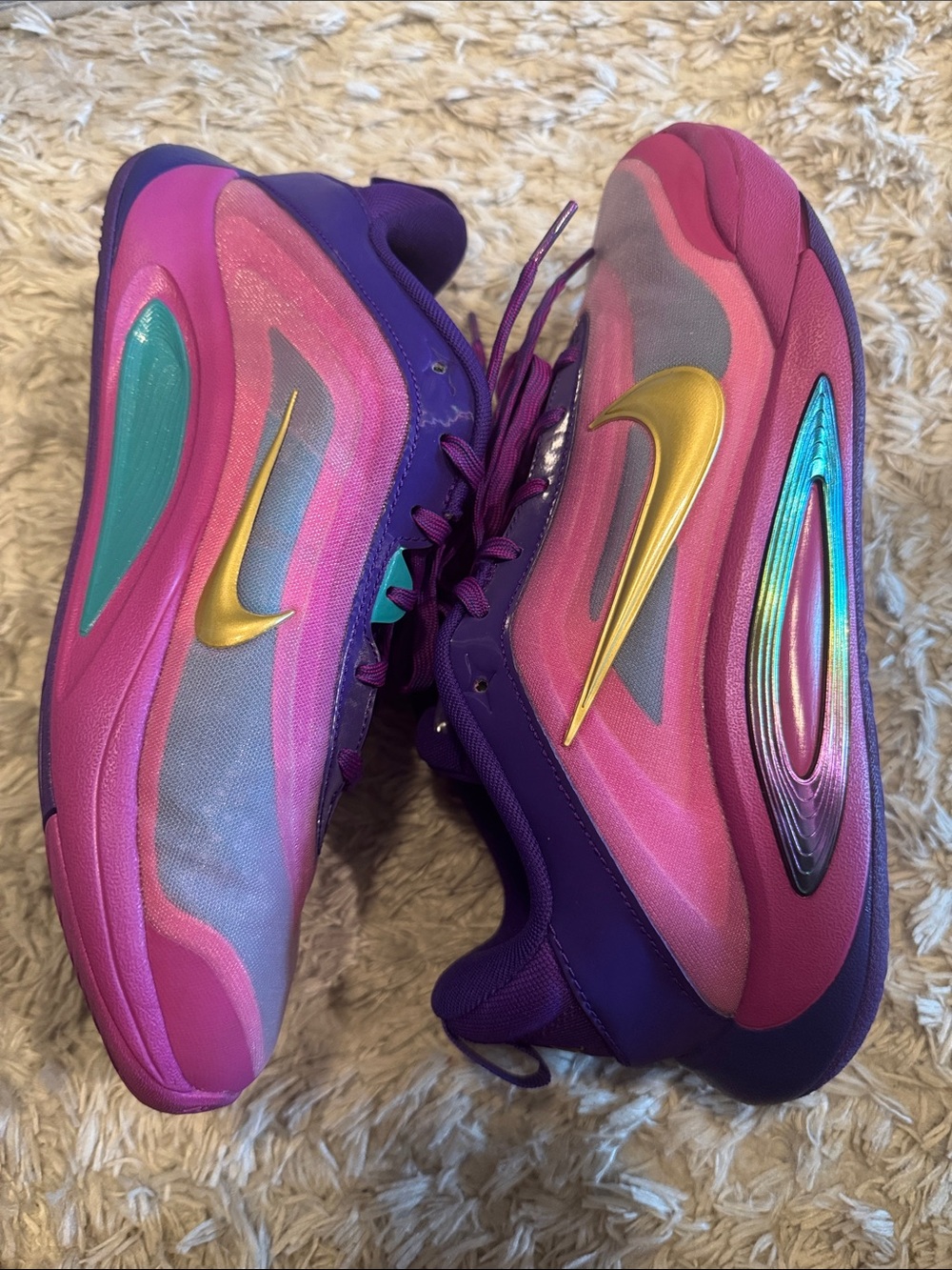 Akalia Kids Purple and Pink Sneakers